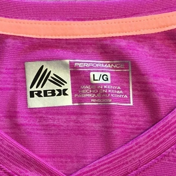 WOMENS’ size large RBX dri-fit long sleeve pink athletic shirt - Picture 5 of 13